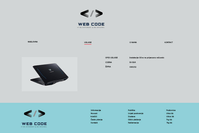 web code mobilni dizajn